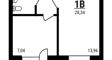 1-к. квартира, 28&nbsp;м²