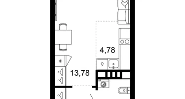1-к. квартира, 30&nbsp;м²