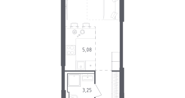 Студия, 29&nbsp;м²