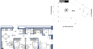 Студия, 78&nbsp;м²