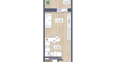 Студия, 23&nbsp;м²