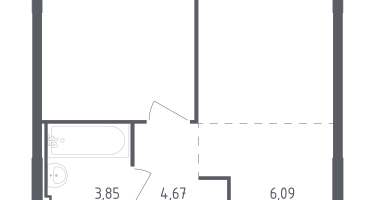 Студия, 34&nbsp;м²
