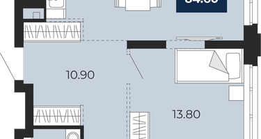 3-к. квартира, 84&nbsp;м²