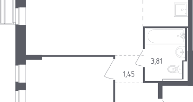 Студия, 40&nbsp;м²