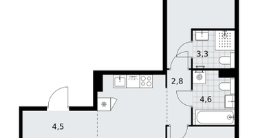 3-к. квартира, 75 м²