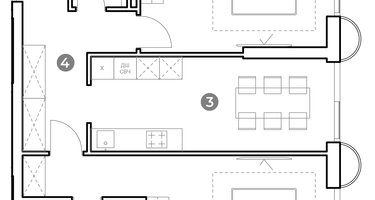 2-к. квартира, 66 м²