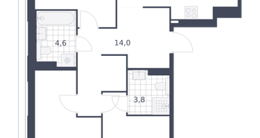3-к. квартира, 93&nbsp;м²