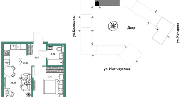 Студия, 36&nbsp;м²