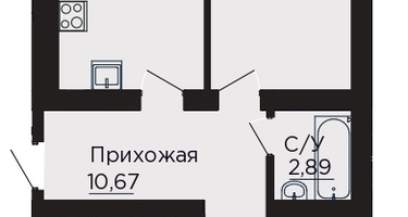 2-к. квартира, 66&nbsp;м²