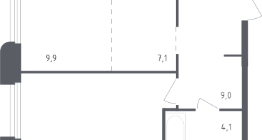 Студия, 44&nbsp;м²