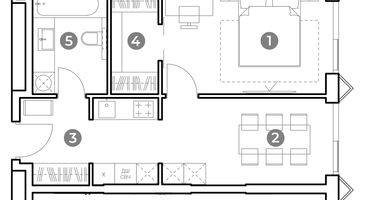 1-к. квартира, 43&nbsp;м²