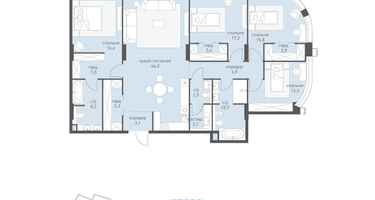 4-к. квартира, 165&nbsp;м²