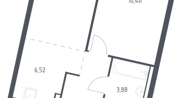 Студия, 34&nbsp;м²