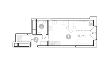 Студия, 31&nbsp;м²