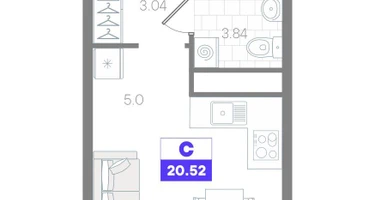 Студия, 20&nbsp;м²