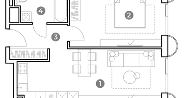 2-к. квартира, 50&nbsp;м²