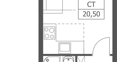 Студия, 20 м²