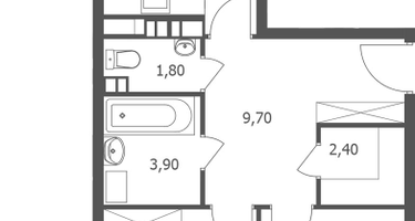 2-к. квартира, 65 м²