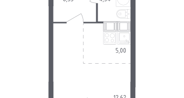 Студия, 30&nbsp;м²