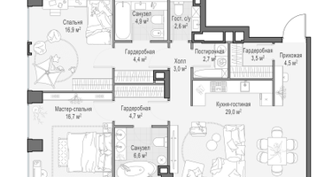 2-к. квартира, 99&nbsp;м²
