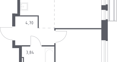 Студия, 33&nbsp;м²