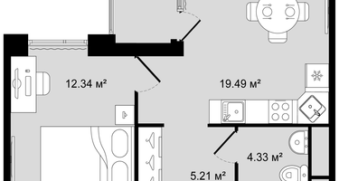 3-к. квартира, 110 м²