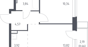 Студия, 37&nbsp;м²
