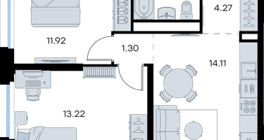 2-к. квартира, 49 м²