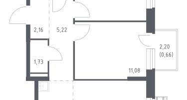 Студия, 52&nbsp;м²