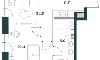 3-к. квартира, 84&nbsp;м²