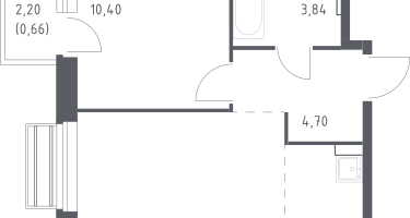 Студия, 36&nbsp;м²