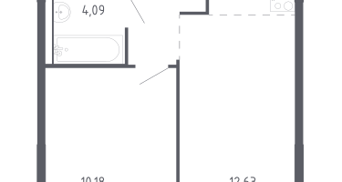 Студия, 35&nbsp;м²