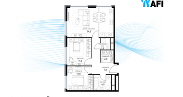 3-к. квартира, 66 м²