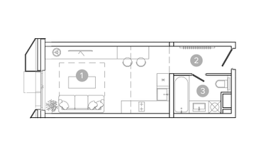 Студия, 27&nbsp;м²