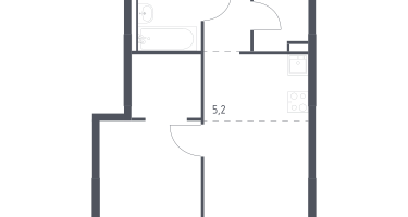 Студия, 40&nbsp;м²