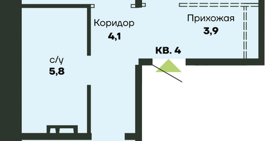 2-к. квартира, 63 м²