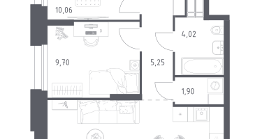 2-к. квартира, 55&nbsp;м²
