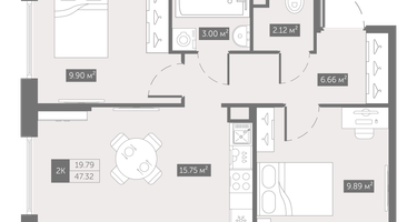 2-к. квартира, 47&nbsp;м²