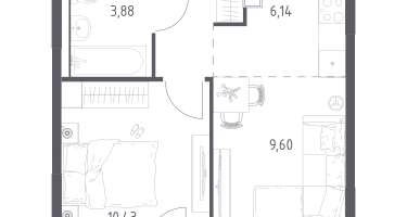 Студия, 35&nbsp;м²