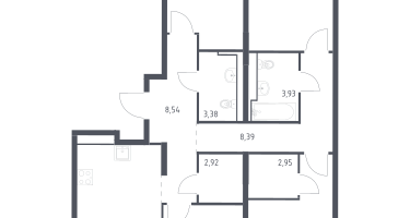 4-комнатная квартира, 100&nbsp;м²