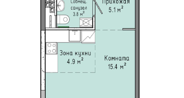 Студия, 29&nbsp;м²