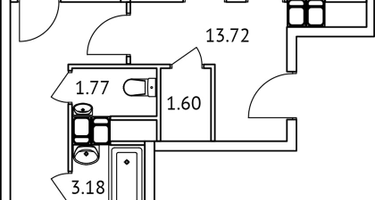 3-к. квартира, 70 м²