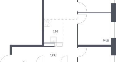 Студия, 68&nbsp;м²