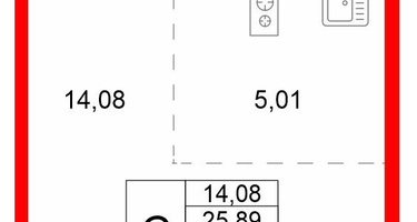 Студия, 27&nbsp;м²