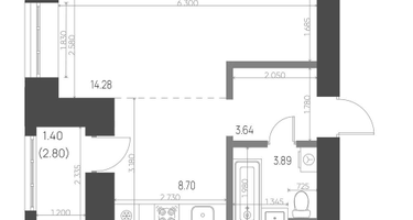 Студия, 31&nbsp;м²