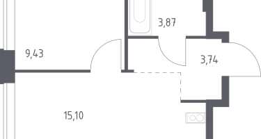 1-к. квартира, 32&nbsp;м²