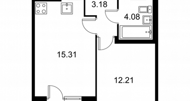 Студия, 36&nbsp;м²