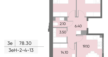 Студия, 78 м²