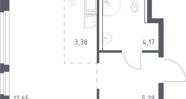 Студия, 25&nbsp;м²