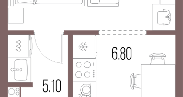 Студия, 29&nbsp;м²